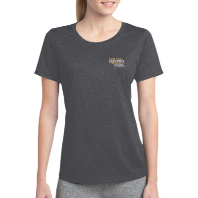 SportTek Ladies Heather Contender Scoop Neck Tee Thumbnail