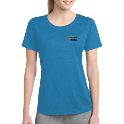 SportTek Ladies Heather Contender Scoop Neck Tee Thumbnail
